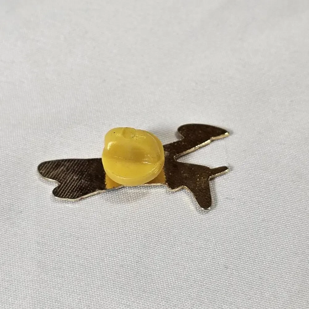 Vintage P-80 SHOOTING STAR LAPEL HAT PIN US AIR FORCE FIGHTER JET - Picture 3 of 4